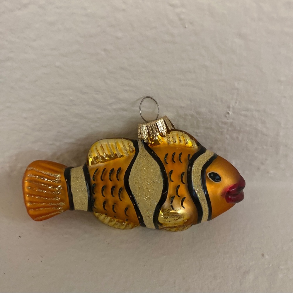 Pottery Barn Tropical Fish Christmas Ornament Coastal
